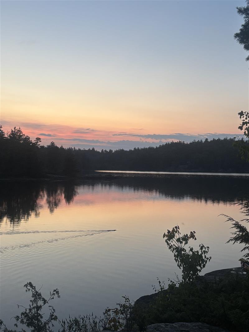 Kawarthas' Cox Lake canoe trip site view